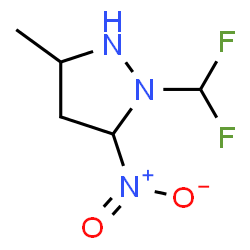 ChemSpider 2D Image | 1-(Difluoromethyl)-3-methyl-5-nitropyrazolidine | C5H9F2N3O2