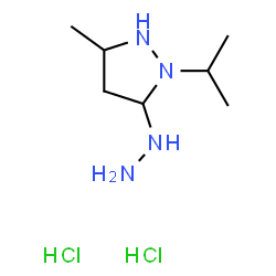 ChemSpider 2D Image | 5-Hydrazino-1-isopropyl-3-methylpyrazolidine dihydrochloride | C7H20Cl2N4