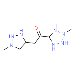 ChemSpider 2D Image | 1-(2-Methyl-5-tetrazolidinyl)-2-(1-methyl-1,2,3-triazolidin-4-yl)ethanone | C7H17N7O