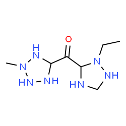 ChemSpider 2D Image | (2-Ethyl-1,2,4-triazolidin-3-yl)(2-methyl-5-tetrazolidinyl)methanone | C7H17N7O