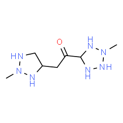 ChemSpider 2D Image | 1-(2-Methyl-5-tetrazolidinyl)-2-(2-methyl-1,2,3-triazolidin-4-yl)ethanone | C7H17N7O