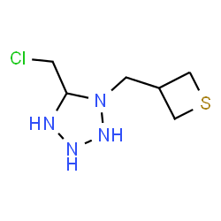 ChemSpider 2D Image | 5-(Chloromethyl)-1-(3-thietanylmethyl)tetrazolidine | C6H13ClN4S