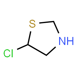 ChemSpider 2D Image | 5-Chloro-1,3-thiazolidine | C3H6ClNS