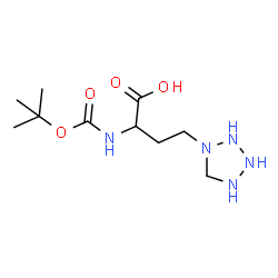 ChemSpider 2D Image | 2-({[(2-Methyl-2-propanyl)oxy]carbonyl}amino)-4-(1-tetrazolidinyl)butanoic acid | C10H21N5O4
