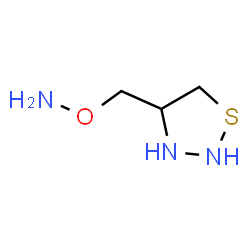 ChemSpider 2D Image | 4-[(Aminooxy)methyl]-1,2,3-thiadiazolidine | C3H9N3OS