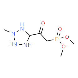 ChemSpider 2D Image | Dimethyl [2-(2-methyl-5-tetrazolidinyl)-2-oxoethyl]phosphonate | C6H15N4O4P