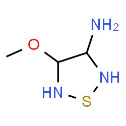 ChemSpider 2D Image | 4-Methoxy-1,2,5-thiadiazolidin-3-amine | C3H9N3OS