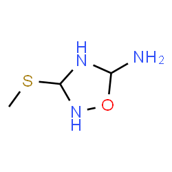ChemSpider 2D Image | 3-(Methylsulfanyl)-1,2,4-oxadiazolidin-5-amine | C3H9N3OS