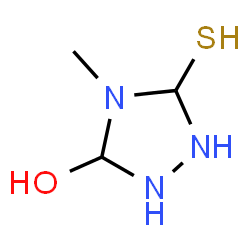 ChemSpider 2D Image | 4-Methyl-5-sulfanyl-1,2,4-triazolidin-3-ol | C3H9N3OS