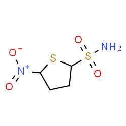 ChemSpider 2D Image | 5-Nitrotetrahydro-2-thiophenesulfonamide | C4H8N2O4S2