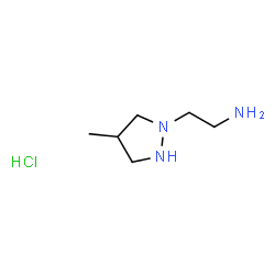 ChemSpider 2D Image | 2-(4-Methyl-1-pyrazolidinyl)ethanamine hydrochloride (1:1) | C6H16ClN3