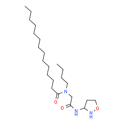 ChemSpider 2D Image | N-Butyl-N-[2-(1,2-oxazolidin-3-ylamino)-2-oxoethyl]tetradecanamide | C23H45N3O3