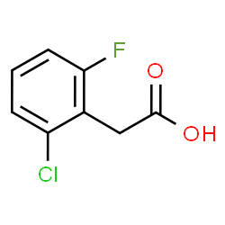 ChemSpider 2D Image | 2-Chloro-6-fluorophenylacetic acid | C8H6ClFO2
