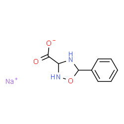 ChemSpider 2D Image | Sodium 5-phenyl-1,2,4-oxadiazolidine-3-carboxylate | C9H9N2NaO3