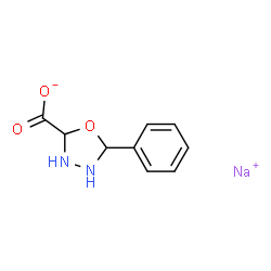 ChemSpider 2D Image | Sodium 5-phenyl-1,3,4-oxadiazolidine-2-carboxylate | C9H9N2NaO3