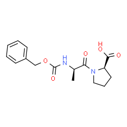 ChemSpider 2D Image | N-[(Benzyloxy)carbonyl]-D-alanyl-D-proline | C16H20N2O5
