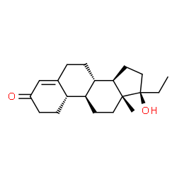 ChemSpider 2D Image | (8alpha,9beta,10alpha,13alpha,14beta)-17-Hydroxy-19-norpregn-4-en-3-one | C20H30O2