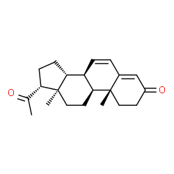 ChemSpider 2D Image | (8alpha,13alpha,14beta,17alpha)-Pregna-4,6-diene-3,20-dione | C21H28O2