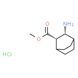 ChemSpider 2D Image | Methyl (2S,3R)-3-aminobicyclo[2.2.2]octane-2-carboxylate hydrochloride (1:1) | C10H18ClNO2