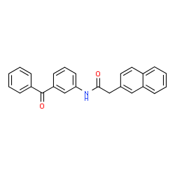 ChemSpider 2D Image | N-(3-Benzoylphenyl)-2-(2-naphthyl)acetamide | C25H19NO2