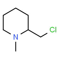 ChemSpider 2D Image | 2-(Chloromethyl)-1-methylpiperidine | C7H14ClN