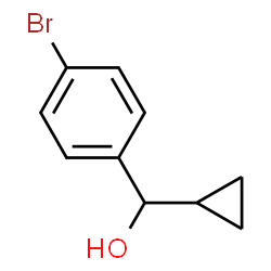 ChemSpider 2D Image | 4-BROMOPHENYL CYCLOPROPYL CARBINOL | C10H11BrO