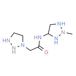 ChemSpider 2D Image | N-(2-Methyl-1,2,3-triazolidin-4-yl)-2-(1,2,3-triazolidin-1-yl)acetamide | C7H17N7O