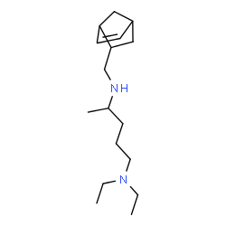 ChemSpider 2D Image | N~4~-(Bicyclo[2.2.1]hept-5-en-2-ylmethyl)-N~1~,N~1~-diethyl-1,4-pentanediamine | C17H32N2