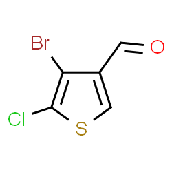 ChemSpider 2D Image | 4-Bromo-5-chloro-3-thiophenecarbaldehyde | C5H2BrClOS