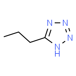 ChemSpider 2D Image | 5-propyl-1,2,3$l^{4},4-tetrazacyclopenta-2,4-diene | C4H9N4