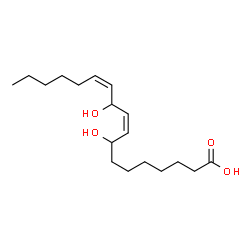 ChemSpider 2D Image | (9Z,12Z)-8,11-Dihydroxy-9,12-octadecadienoic acid | C18H32O4