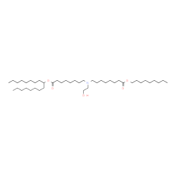 ChemSpider 2D Image | 9-Heptadecanyl nonyl 8,8'-[(2-hydroxyethyl)imino]dioctanoate | C44H87NO5