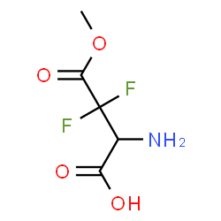 ChemSpider 2D Image | 2-Amino-3,3-difluoro-4-methoxy-4-oxobutanoic acid (non-preferred name) | C5H7F2NO4