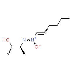 ChemSpider 2D Image | (2S,3S)-3-[(Z)-(1E)-1-Hexen-1-yl-ONN-azoxy]-2-butanol | C10H20N2O2