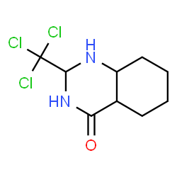 ChemSpider 2D Image | 2-(Trichloromethyl)octahydro-4(1H)-quinazolinone | C9H13Cl3N2O