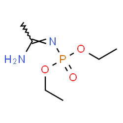 ChemSpider 2D Image | Diethyl [(1Z)-1-aminoethylidene]phosphoramidate | C6H15N2O3P