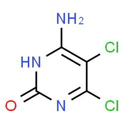 ChemSpider 2D Image | 6-Amino-4,5-dichloro-2(1H)-pyrimidinone | C4H3Cl2N3O