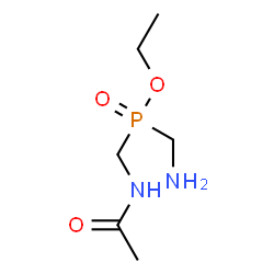 ChemSpider 2D Image | Ethyl (acetamidomethyl)(aminomethyl)phosphinate | C6H15N2O3P