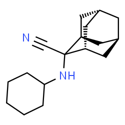 ChemSpider 2D Image | (1r,3r,5r,7r)-2-(Cyclohexylamino)-2-adamantanecarbonitrile | C17H26N2