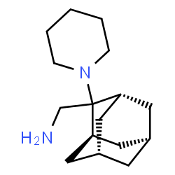 ChemSpider 2D Image | 1-[(1r,3r,5r,7r)-2-(1-Piperidinyl)adamantan-2-yl]methanamine | C16H28N2