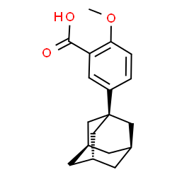 ChemSpider 2D Image | 5-[(3s,5s,7s)-Adamantan-1-yl]-2-methoxybenzoic acid | C18H22O3