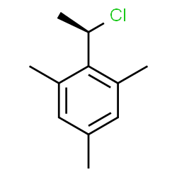 ChemSpider 2D Image | 2-[(1R)-1-Chloroethyl]-1,3,5-trimethylbenzene | C11H15Cl