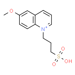 ChemSpider 2D Image | 6-Methoxy-1-(3-sulfopropyl)quinolinium | C13H16NO4S