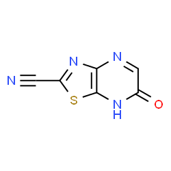 ChemSpider 2D Image | 6-Oxo-6,7-dihydro[1,3]thiazolo[4,5-b]pyrazine-2-carbonitrile | C6H2N4OS