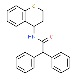 ChemSpider 2D Image | N-(3,4-Dihydro-2H-thiochromen-4-yl)-2,2-diphenylacetamide | C23H21NOS