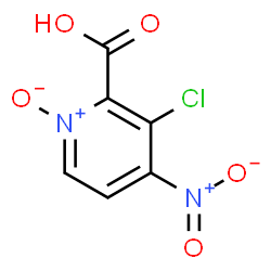 ChemSpider 2D Image | 3-Chloro-4-nitro-2-pyridinecarboxylic acid 1-oxide | C6H3ClN2O5