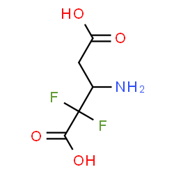 ChemSpider 2D Image | 3-Amino-2,2-difluoropentanedioic acid | C5H7F2NO4