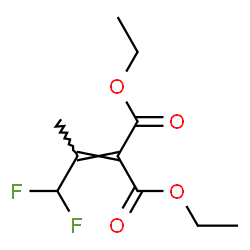 ChemSpider 2D Image | Diethyl (1,1-difluoro-2-propanylidene)malonate | C10H14F2O4