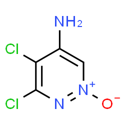 ChemSpider 2D Image | 5,6-Dichloro-4-pyridazinamine 2-oxide | C4H3Cl2N3O