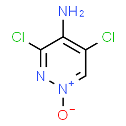 ChemSpider 2D Image | 3,5-Dichloro-4-pyridazinamine 1-oxide | C4H3Cl2N3O